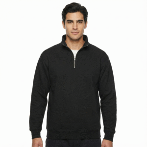 Nublend Cadet Collar Quarter-Zip Sweatshirt Jerzees 995MR